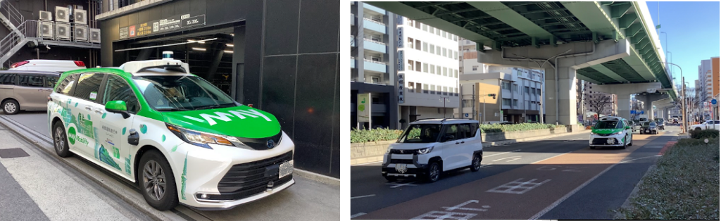 2024年度は名古屋の駅前を走行したチャレンジングなMay Mobilityの車両