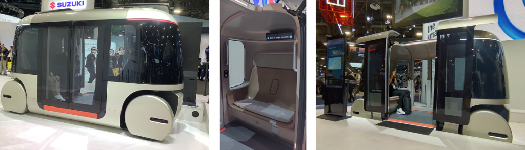 スズキが出資するGlydwaysの車両。専用道を走行する公共交通として活用される。